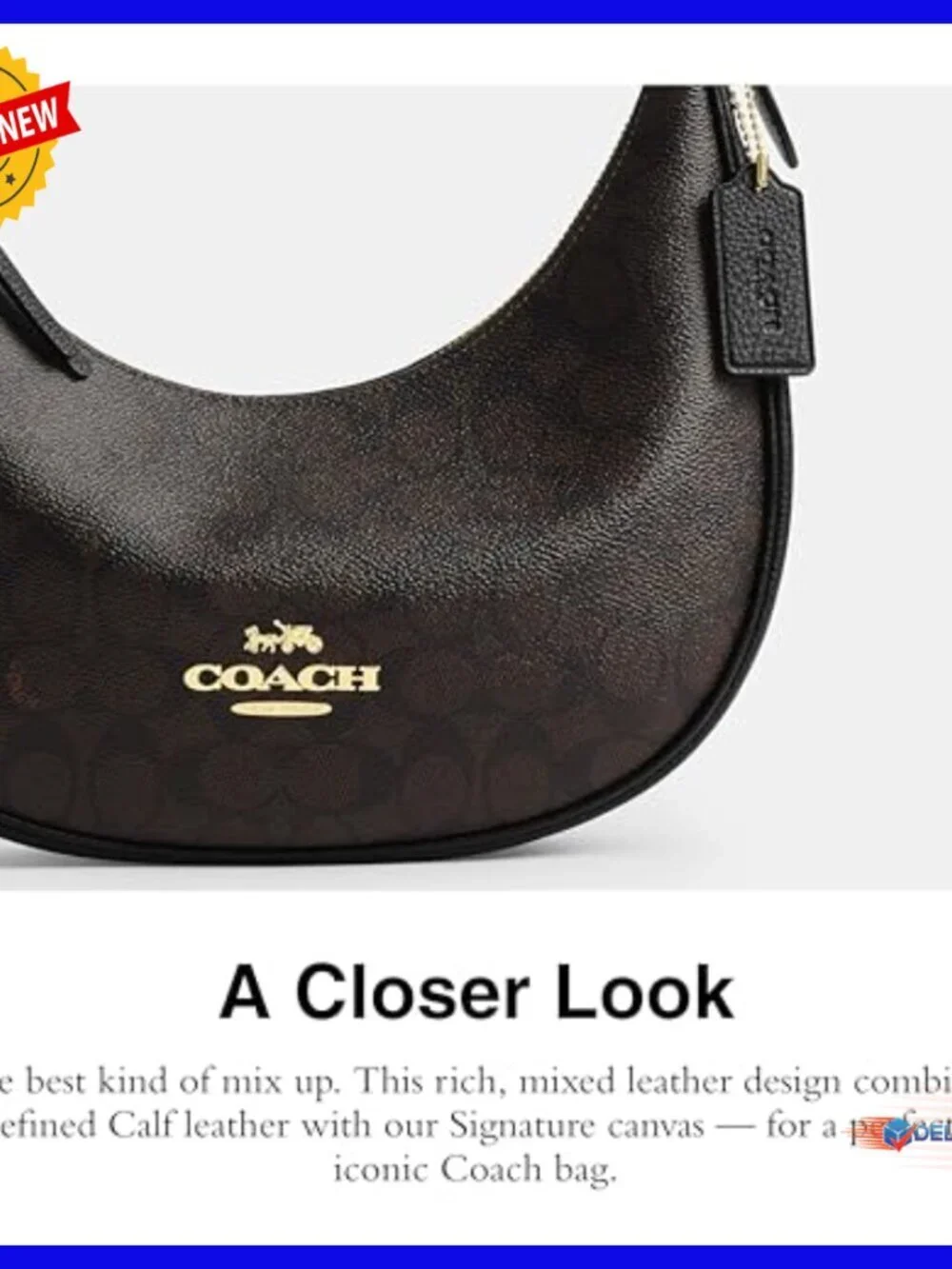 Leather Hobo Shoulder Bag with Adjustable Handle and Zip Closure